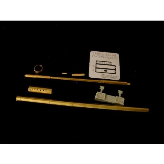 Orange Hobby G35-096 1/35 Russian BMP-3 (100mm 2A70,30mm 2A72) Barrel for Trumpeter kit (2Resin+PE+6Metal pcs)