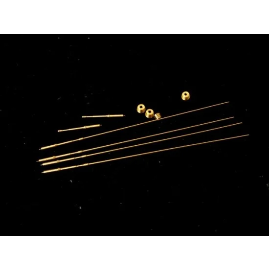 Orange Hobby G35-107 1/35 Universal Antenna for Modern German Combat Vehicle (4 Sets: 10 Metal Parts)