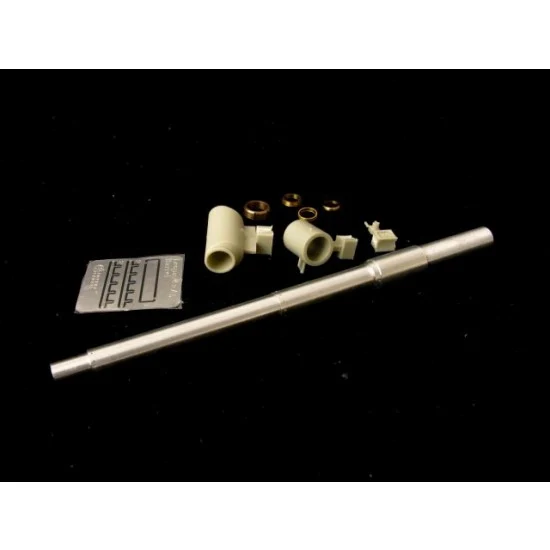 Orange Hobby G35-114 1/35 Leopard 2A5 Rheinmetall 120mm L44 Barrel for Tamiya kit (3 Resin+PE+5 Metal Parts)