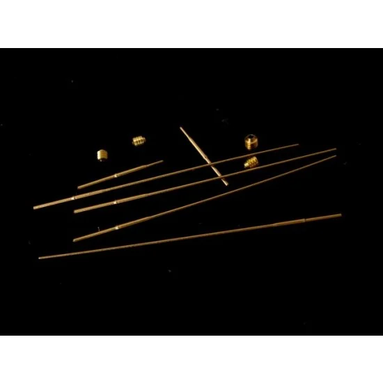 Orange Hobby G35-119 1/35 Universal Antenna for Modern French Combat Vehicle (4 Sets: 10 Metal Parts)