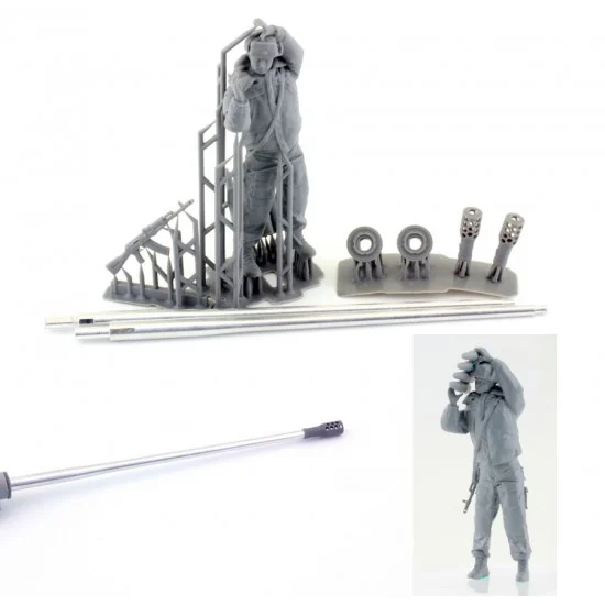 Orange Hobby G35-225 1/35 ZSU-57 57mm Barrel and Figure for Trumpeter kits