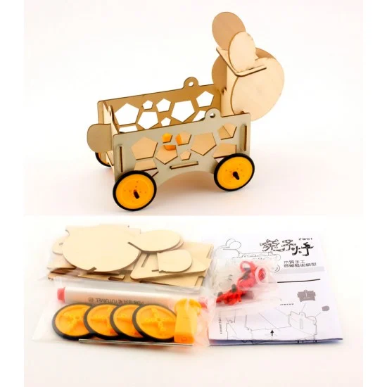 Orange Hobby ZW01 Kids DIY Bunny Light Wodden Assembling Toy - Sci-fi & Educational Toys