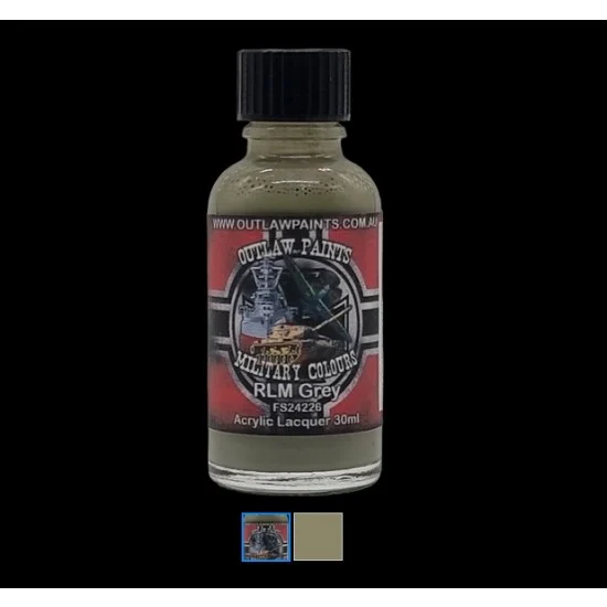 Outlaw Paints 109MIL German Military Colour - #RLM Grey (30ml, acrylic lacquer)