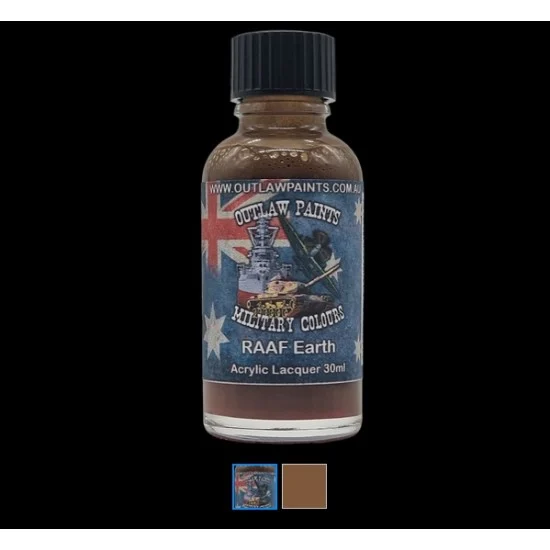 Outlaw Paints 126MIL Australian Military Colour - #RAAF Earth (30ml, acrylic lacquer)
