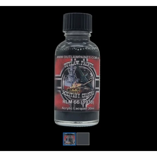Outlaw Paints 57MIL German Military Colour - #RLM 66 (1938) (30ml, acrylic lacquer)