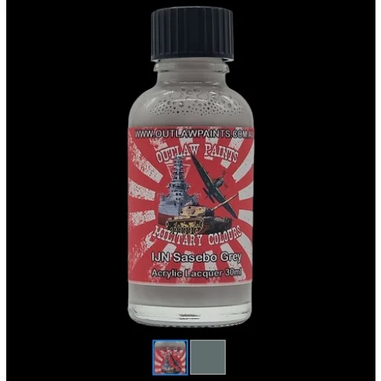Outlaw Paints 58MIL Japanese Military Colour - #IJN Sasebo Grey (30ml, acrylic lacquer)