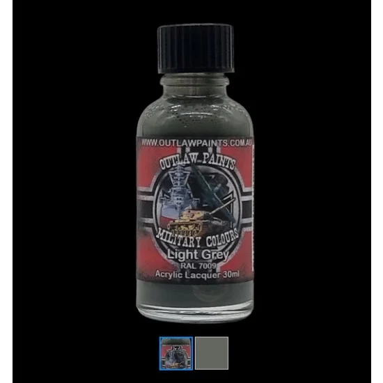 Outlaw Paints 71MIL German Military Colour - #Light Grey RAL7009 (30ml, acrylic lacquer)