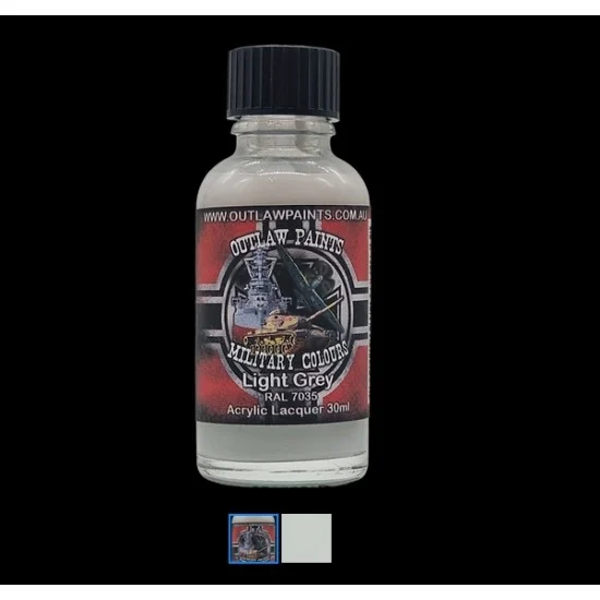 Outlaw Paints 88MIL German Military Colour - #Light Grey RAL7035 (30ml, acrylic lacquer)