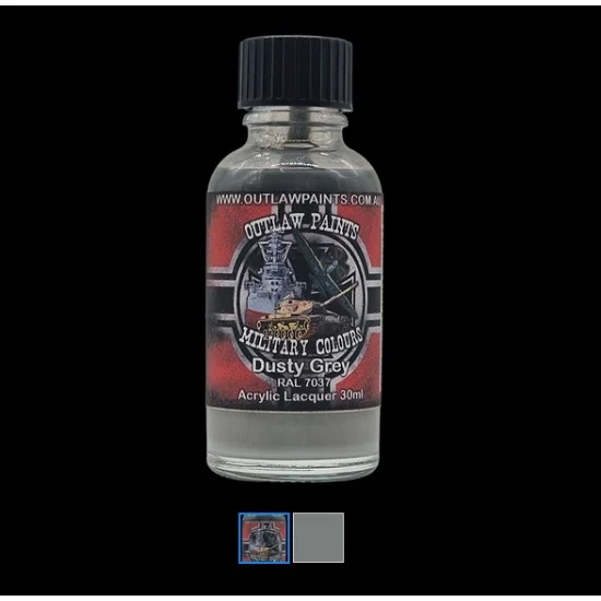 Outlaw Paints 89MIL German Military Colour - #Dusty Grey RAL7037 (30ml, acrylic lacquer)