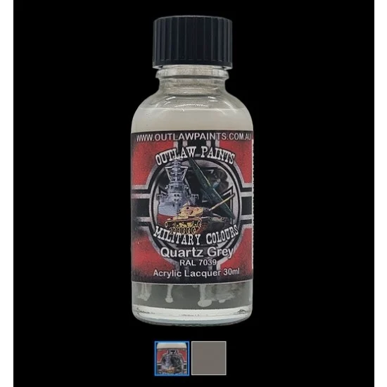 Outlaw Paints 90MIL German Military Colour - #Quartz Grey RAL7039 (30ml, acrylic lacquer)