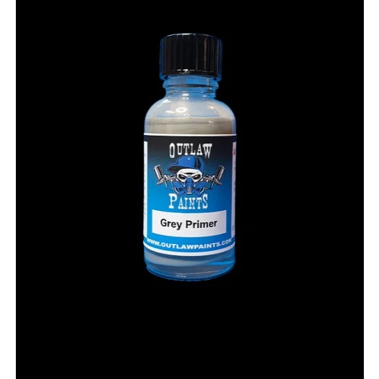Outlaw Paints P003 Acrylic Lacquer Paint - Grey Primer (100ml)