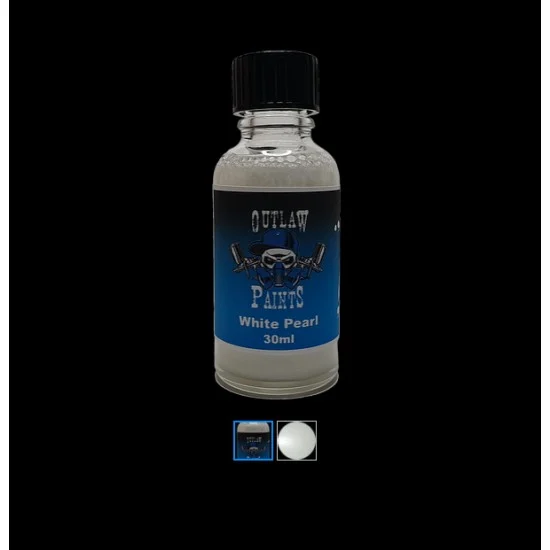 Outlaw Paints PE003 Acrylic Lacquer Paint - Pearls & Effects Colour White Pearl (30ml)