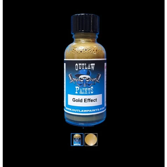 Outlaw Paints PE013 Acrylic Lacquer Paint - Pearls & Effects Colour Gold Effect (30ml)