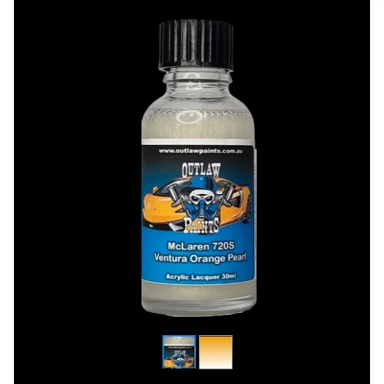 Outlaw Paints PE032 Acrylic Lacquer Paint - McLaren 720S Ventura Orange Pearl (30ml)