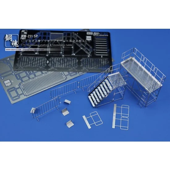 Ocean Spirit AW-231SP 1/72 Maintenance Platform & Maintenance Ladder