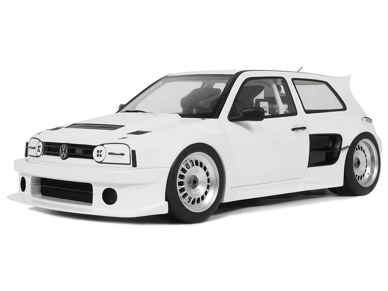 2024 Volkswagen Golf III by Khyzyl Saleem White Limited Edition to 2000 pieces Worldwide 1/18 Model Car by Otto Mobile - Volkswagen Models