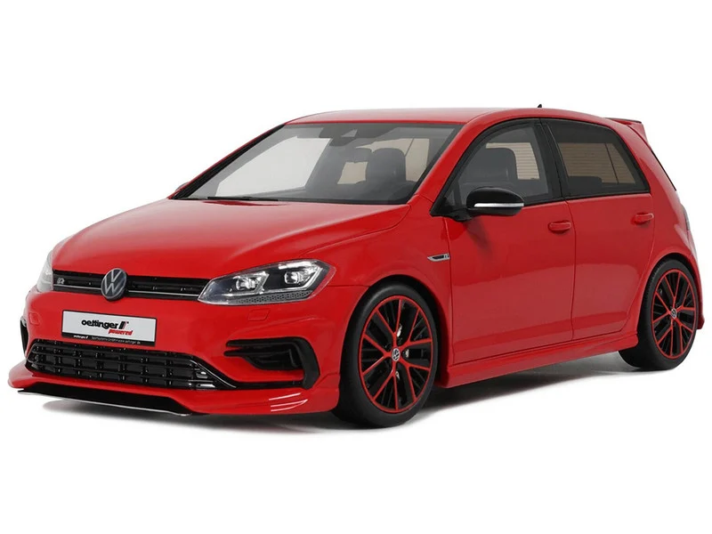 2018 Volkswagen Golf 7.5 R Oettinger Body Kit Tornado Red Limited Edition to 999 pieces Worldwide 1/18 Model Car by Otto Mobile - Volkswagen Models