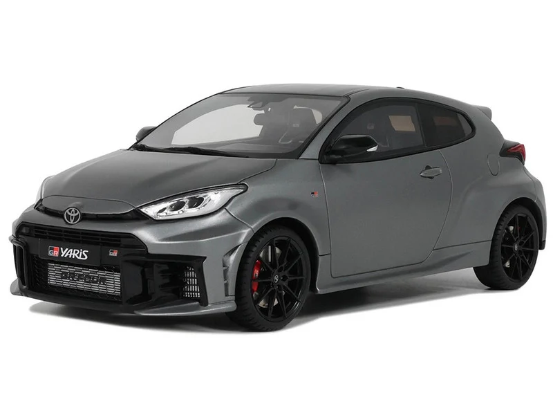 2024 Toyota GR Yaris Precious Metal Gray Metallic Limited Edition to 999 pieces Worldwide 1/18 Model Car by Otto Mobile - Toyota Models