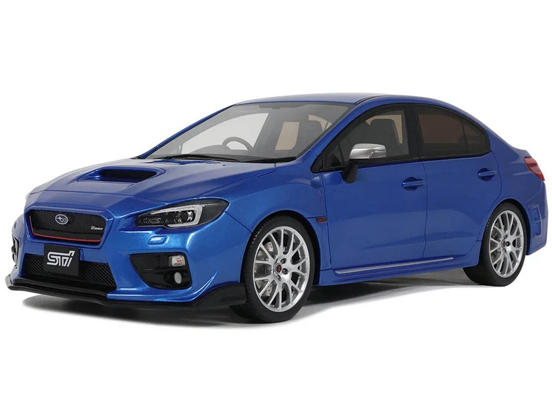 2015 Subaru WRX Sti S207 RHD (Right Hand Drive) Blue Pearl Metallic Limited Edition to 2000 pieces Worldwide 1/18 Model Car by Otto Mobile - Subaru Models