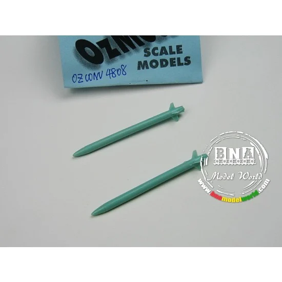 Ozmods CONV4808 1/48 ASRAAM Missiles (2pcs) - Model Planes