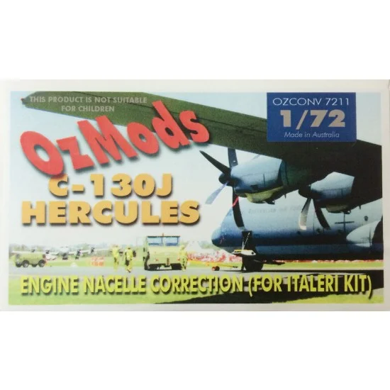 Ozmods CONV7211 1/72 C-130J Hercules Engine Nacelle Correction set (for Italeri kit)