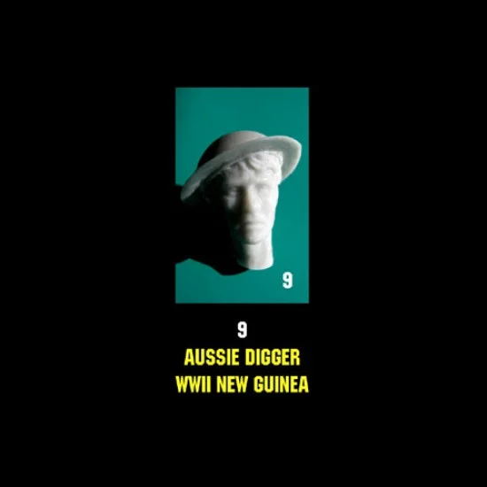 Ozmods HEAD009 120mm (1/16) Head - WWII Aussie Digger New Guinea