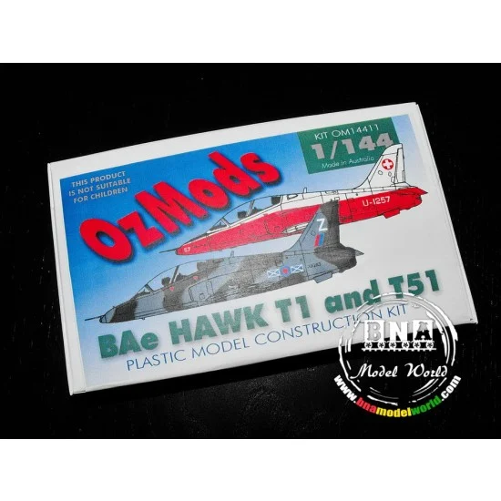 Ozmods OMKIT14411 1/144 BAe Hawk T.1 (inject. moulded, decals) - Model Planes