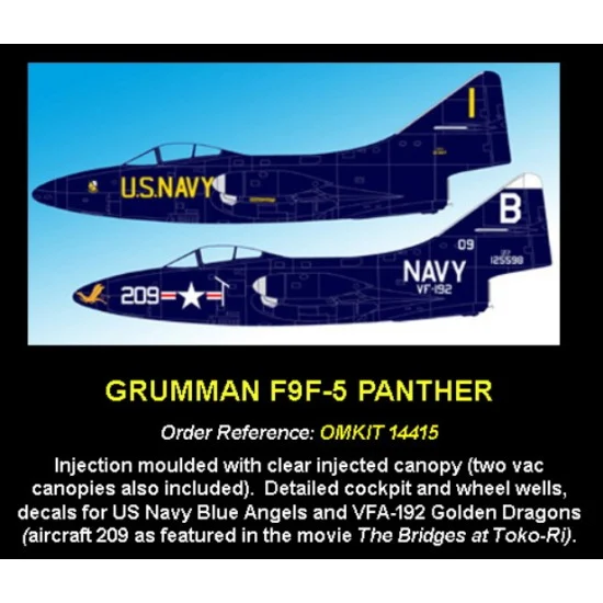 Ozmods OMKIT14415 1/144 Grumman F9F-5 Panther