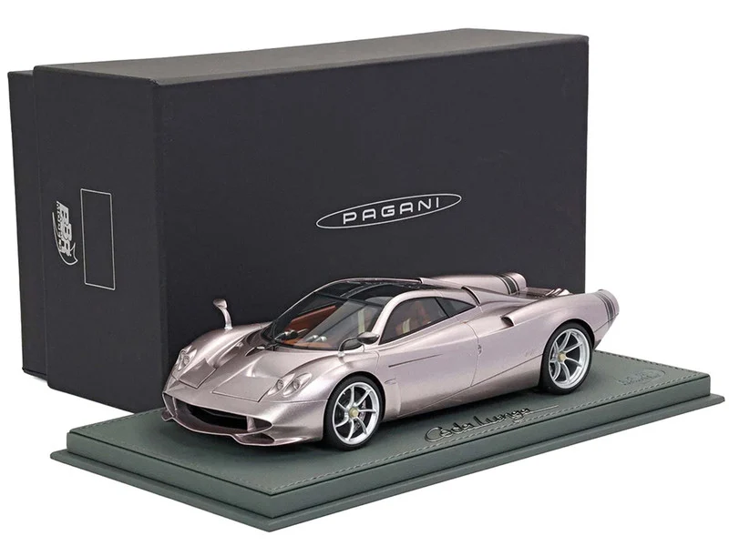 Pagani Huayra Codalunga Iridescent Bronzo Aymara Bronze Metallic with Black Top with DISPLAY CASE Limited Edition to 200 pieces Worldwide 1/18 Model Car by BBR - Pagani Models