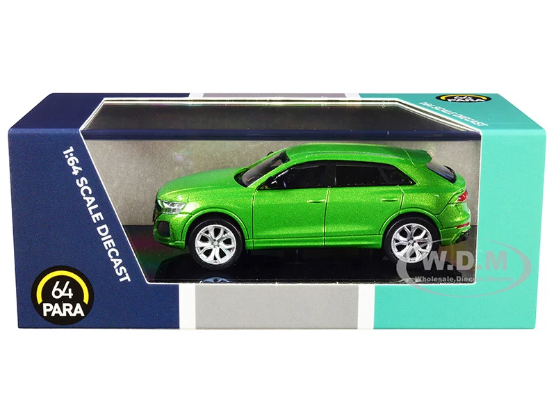 Audi RS Q8 Java Green Metallic 1/64 Diecast Model Car by Paragon Models - Audi Models