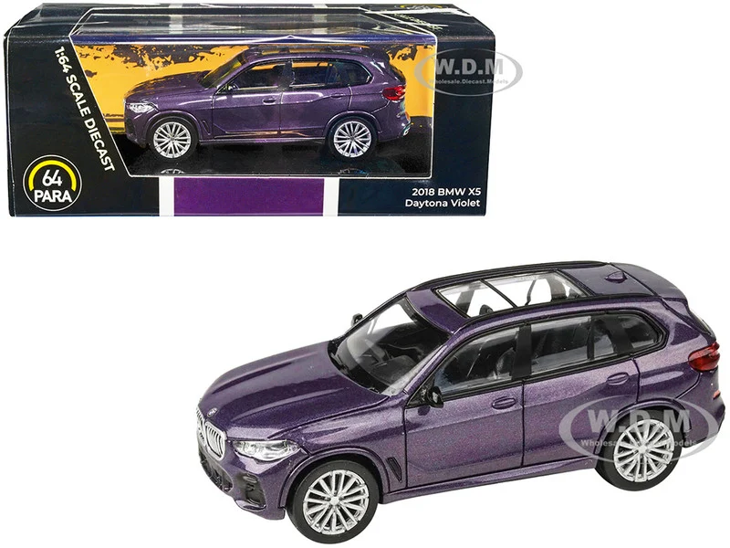 2018 BMW X5 Daytona Violet Metallic with Sunroof 1/64 Diecast Model Car by Paragon Models - BMW Models