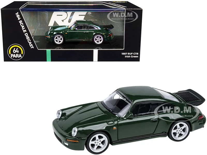 1987 RUF CTR Irish Green 1/64 Diecast Model Car by Paragon Models - Porsche Models