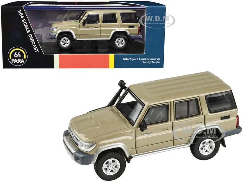 2014 Toyota Land Cruiser 76 Sandy Taupe Tan 1/64 Diecast Model Car by Paragon Models - Toyota Models