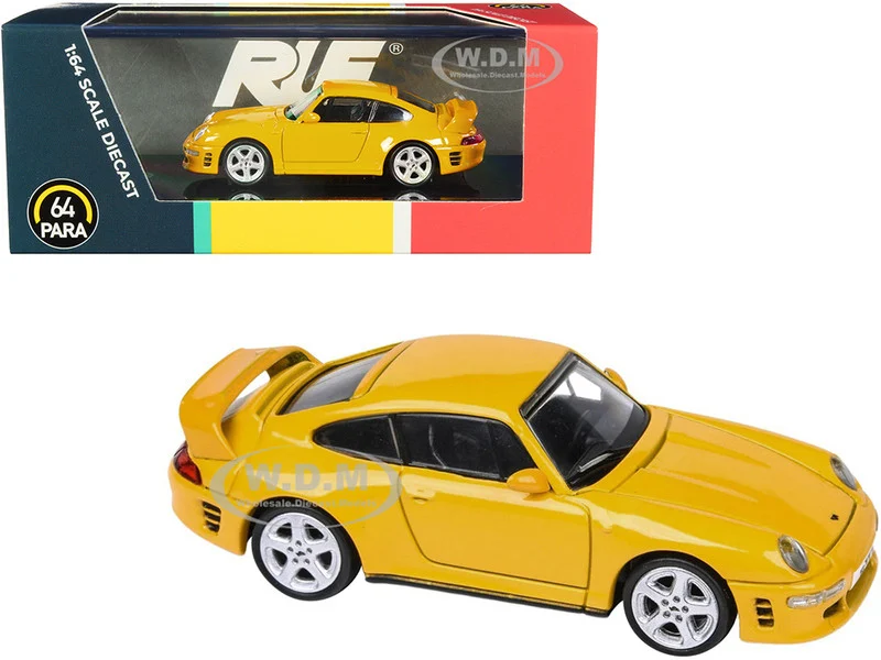 RUF CTR2 Blossom Yellow 1/64 Diecast Model Car by Paragon Models - Porsche Models