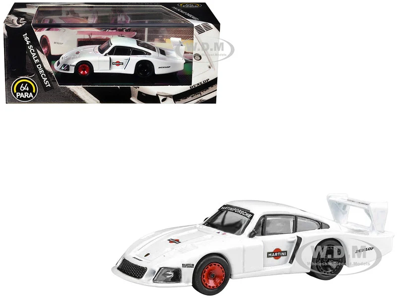 Porsche 935/78 Moby Dick "Martini Racing" White 1/64 Diecast Model Car by Paragon Models - Porsche Models