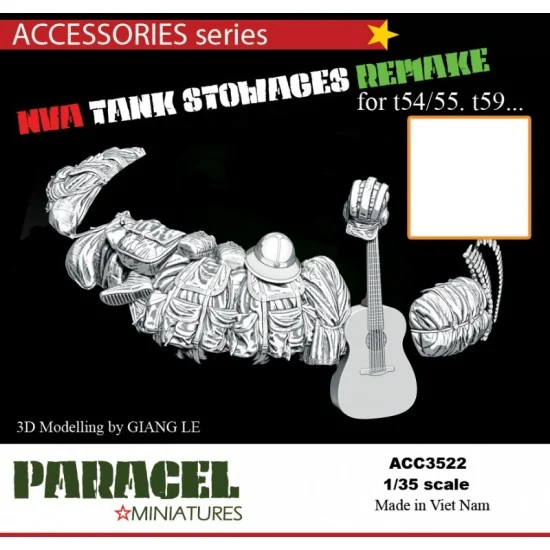 Paracel Miniatures ACC3522 1/35 NVA T-54/55 Tank Stowages for Trumpeter/Tamiya kits