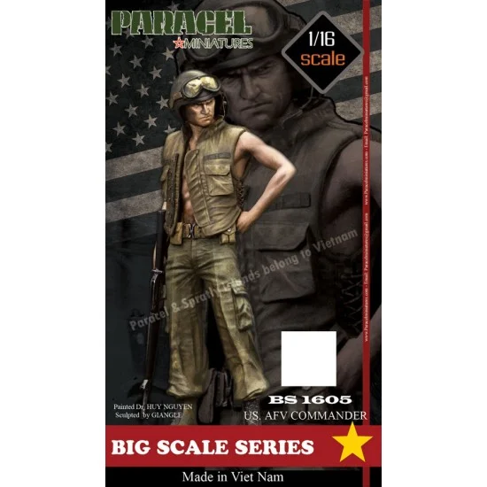Paracel Miniatures BS1605 1/16 US AFV Commander - Model Figures