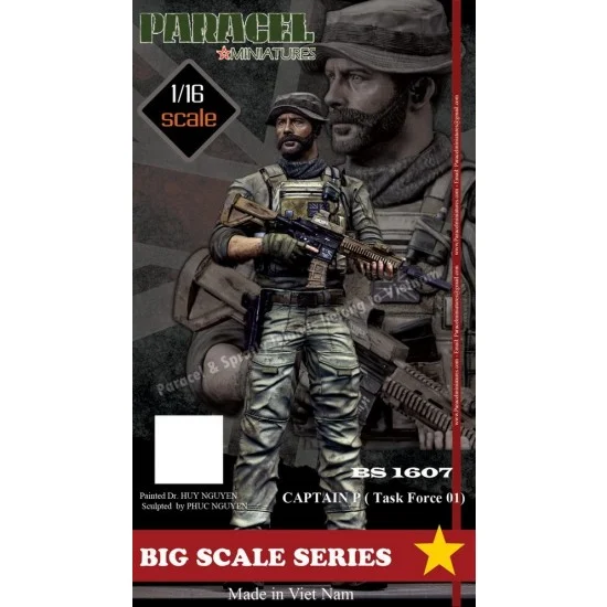 Paracel Miniatures BS1607 1/16 COD Modern Warfare Captain John Price (Task Force 01) - Model Figures