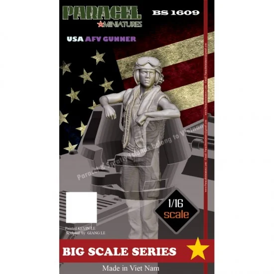 Paracel Miniatures BS1609 1/16 US AFV Gunner - Model Figures