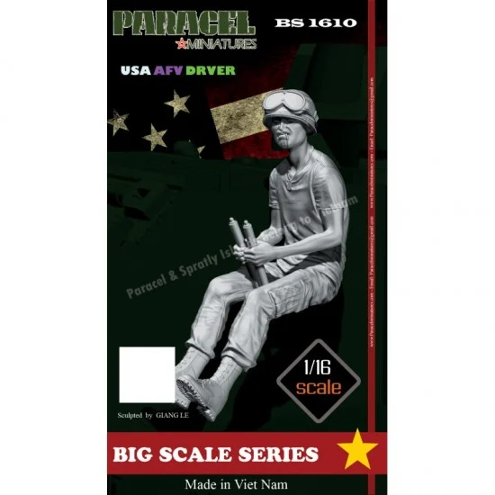 Paracel Miniatures BS1610 1/16 US AFV Driver - Model Figures