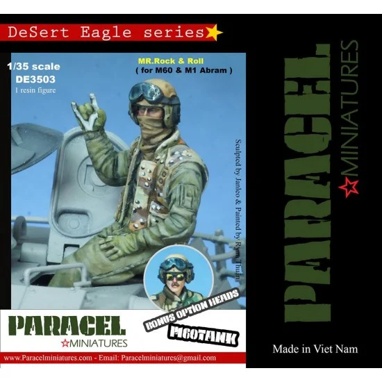 Paracel Miniatures DE3503 1/35 US Tank Crew - Mr. Rock n Roll for M60/M1 Abram