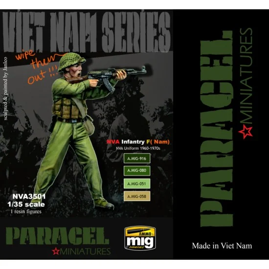 Paracel Miniatures NVA3501 1/35 North Vietnam Army (NVA) Infantry F - Nam