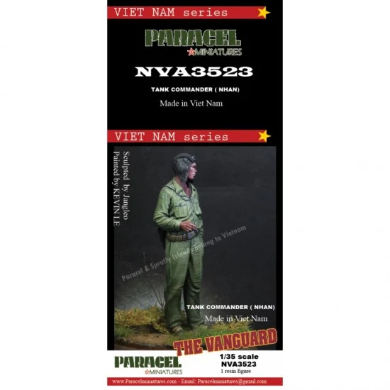 Paracel Miniatures NVA3523 1/35 Vietnam War The Vanguard Tank Commander NHAN - Model Figures