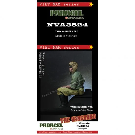 Paracel Miniatures NVA3524 1/35 Vietnam War The Vanguard Tank Gunner Tri - Model Figures