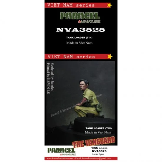 Paracel Miniatures NVA3525 1/35 Vietnam War The Vanguard Tank Loader Tin - Model Figures