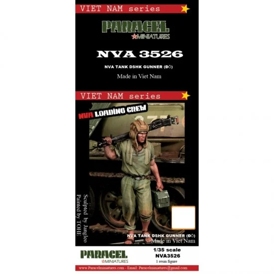 Paracel Miniatures NVA3526 1/35 Vietnam War NVA Loading Dshk Gunner - Model Figures