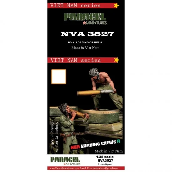 Paracel Miniatures NVA3527 1/35 Vietnam War NVA Loading A (Carry Shells) - Model Figures