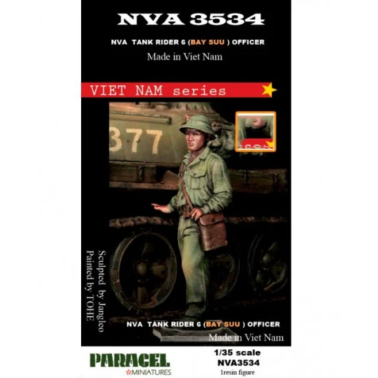 Paracel Miniatures NVA3534 1/35 Vietnam Series NVA Tank Rider Vol.6 - Officer - Bay Suu