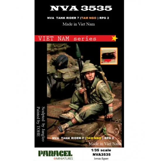 Paracel Miniatures NVA3535 1/35 Vietnam Series NVA Tank Rider Vol.7 - RPG 2 - Tam Ngo