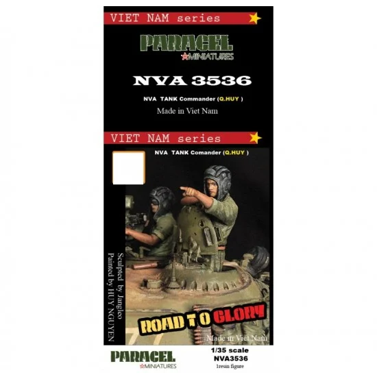 Paracel Miniatures NVA3536 1/35 Vietnam Series NVA Tank Commander Q.Huy - Model Figures